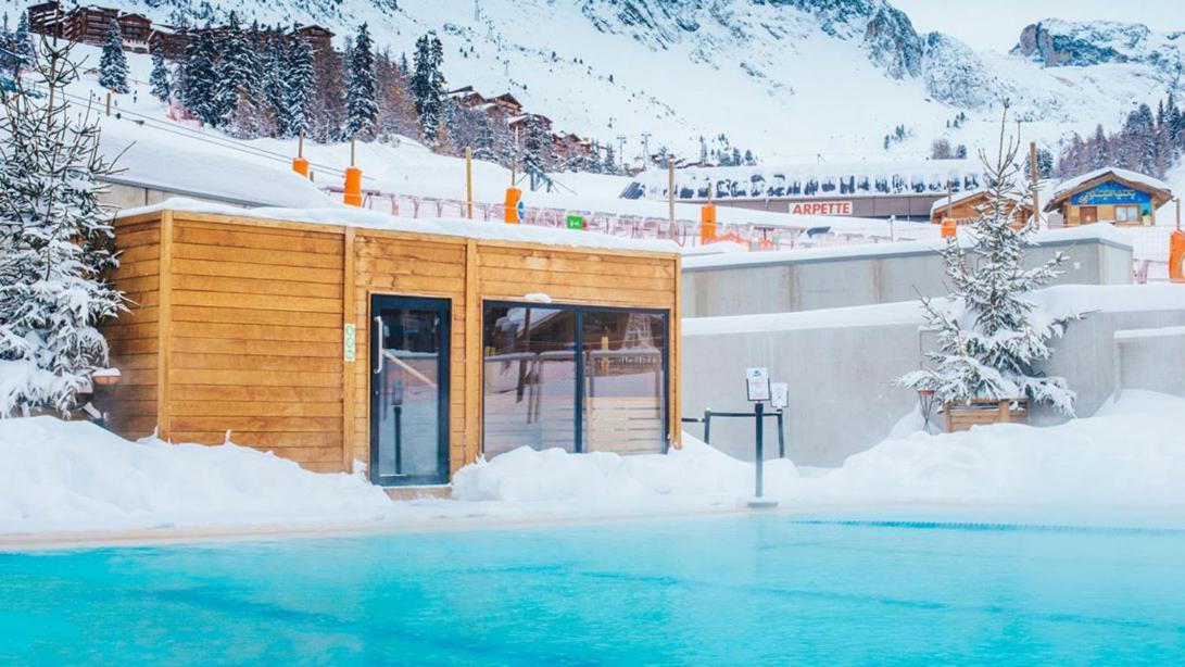 Appartement PLAGNE BELLECOTE - 5 Pers - Vue Pistes - Acces Piscine chauffee à La Plagne Extérieur photo